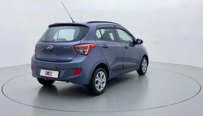 2016 Hyundai Grand i10 SPORTZ 1.2 KAPPA VTVT, Petrol, Manual, 24,521 km, Right Back Diagonal