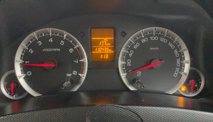 2016 Maruti Swift VXI, Petrol, Manual, 1,10,435 km, Odometer Image