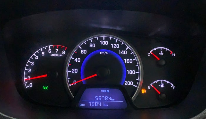 2017 Hyundai Grand i10 SPORTZ (O) 1.2 KAPPA VTVT, Petrol, Manual, 76,053 km, Odometer Image