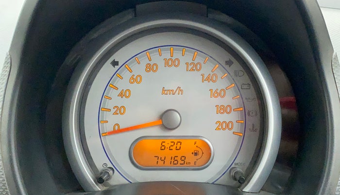 2012 Maruti Ritz LXI, Petrol, Manual, 74,168 km, Odometer Image