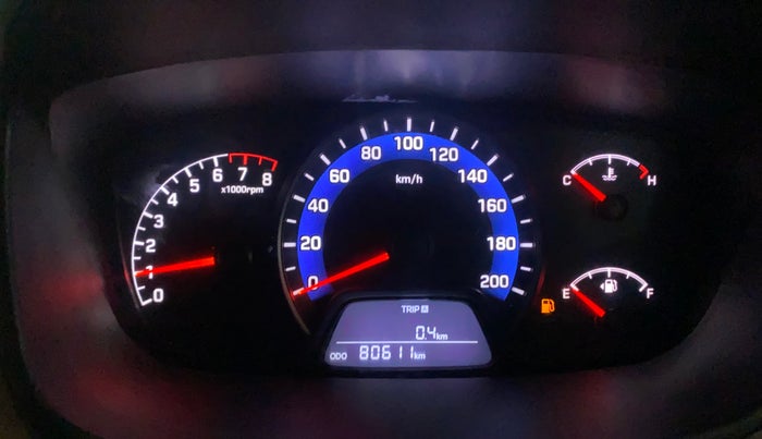 2014 Hyundai Xcent S (O) 1.2, Petrol, Manual, 80,611 km, Odometer Image