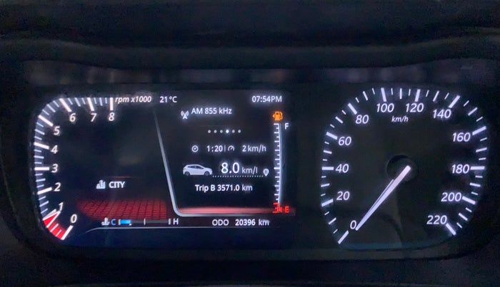 2020 Tata ALTROZ XZ 1.2, Petrol, Manual, 20,618 km, Odometer Image