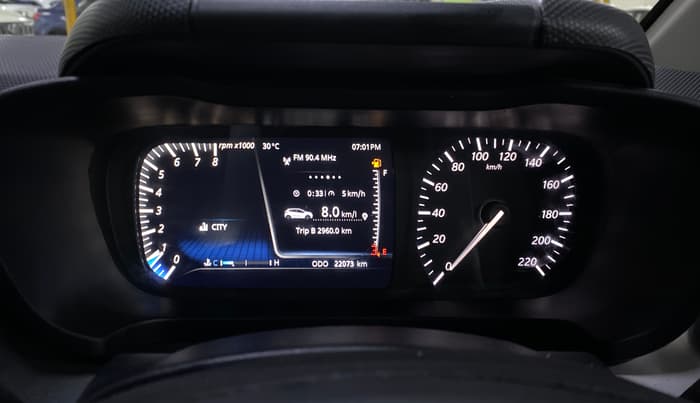 2021 Tata ALTROZ XZ PETROL, Petrol, Manual, 22,071 km, Odometer Image