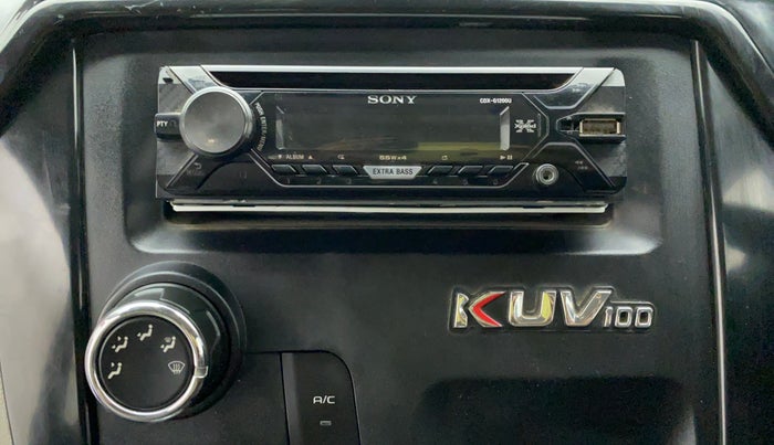 2017 Mahindra Kuv100 K4 6 STR, Petrol, Manual, 31,501 km, Infotainment system - Music system not functional