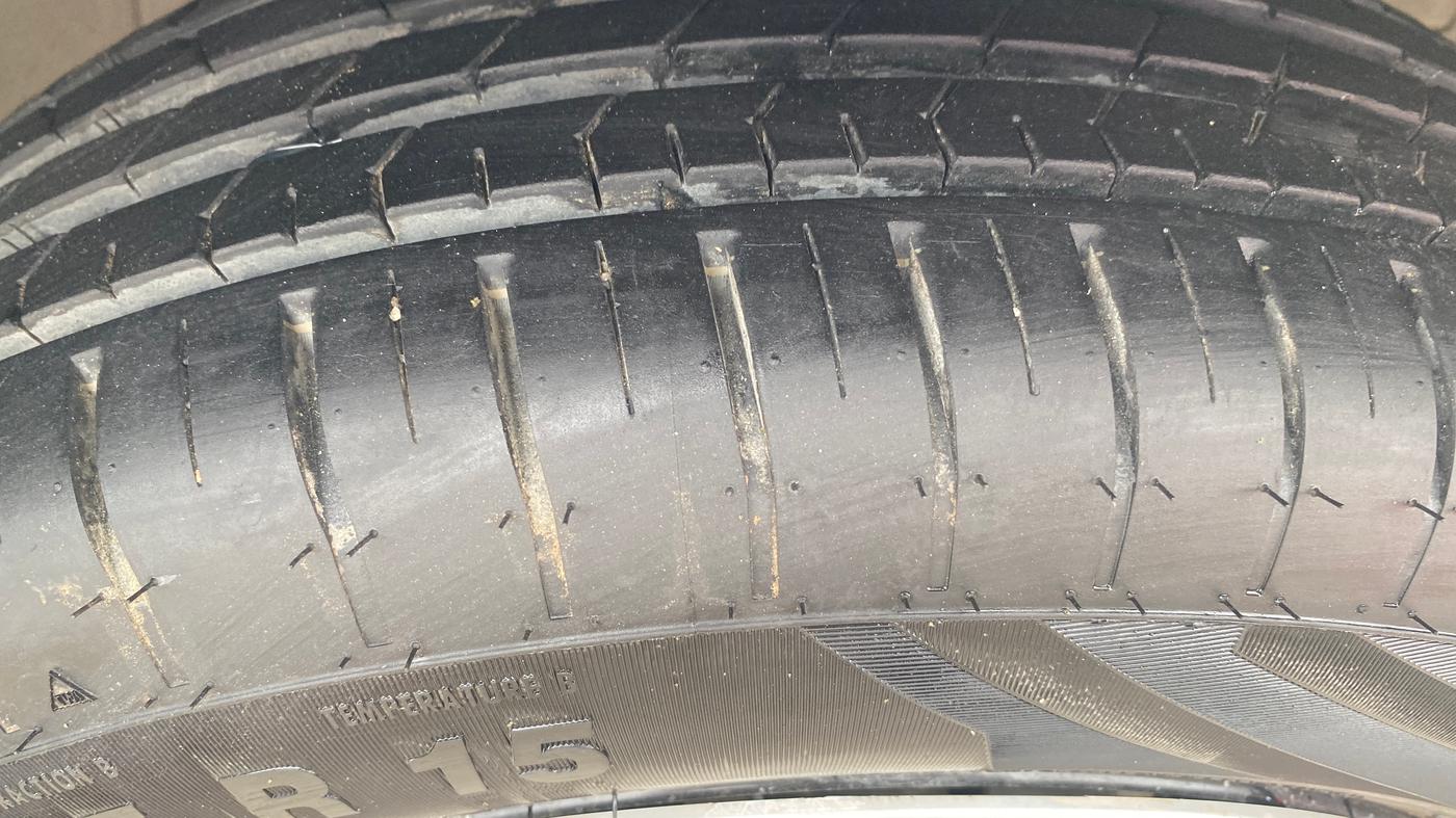 2022 Maruti Baleno DELTA PETROL 1.2, Petrol, Manual, 25,014 km, Right Front Tyre Tread