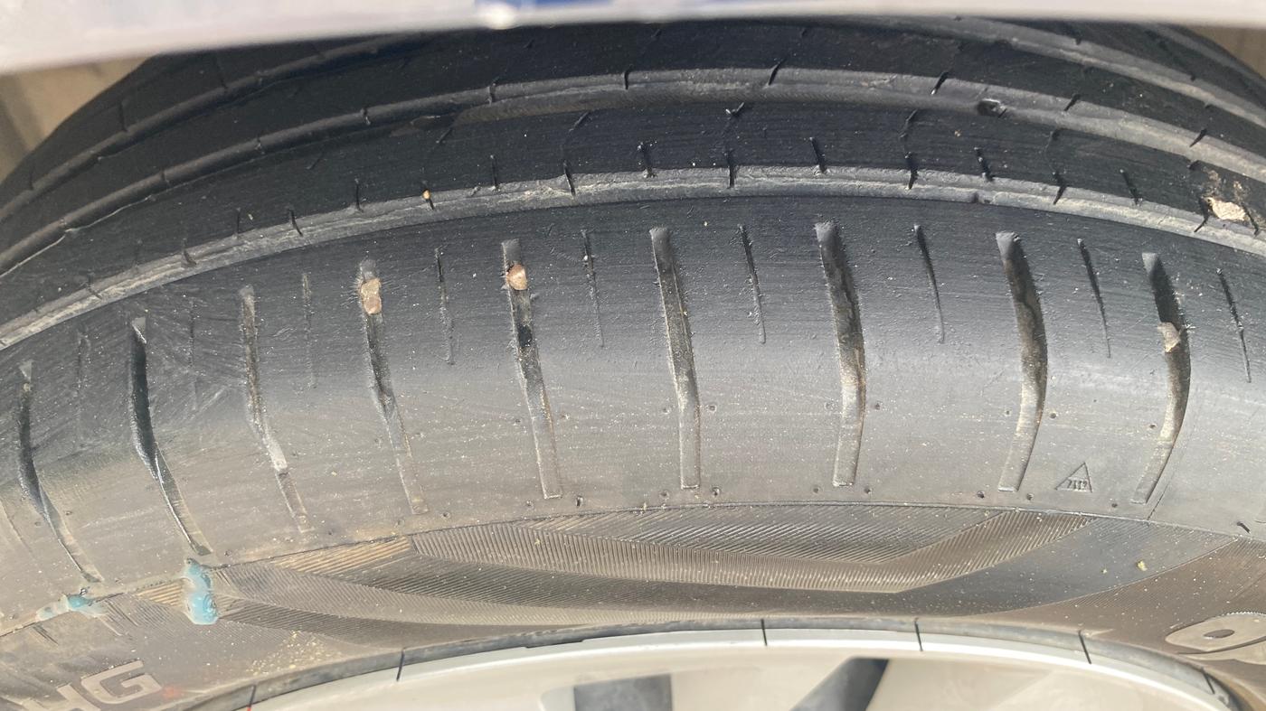2022 Maruti Baleno DELTA PETROL 1.2, Petrol, Manual, 25,014 km, Left Front Tyre Tread