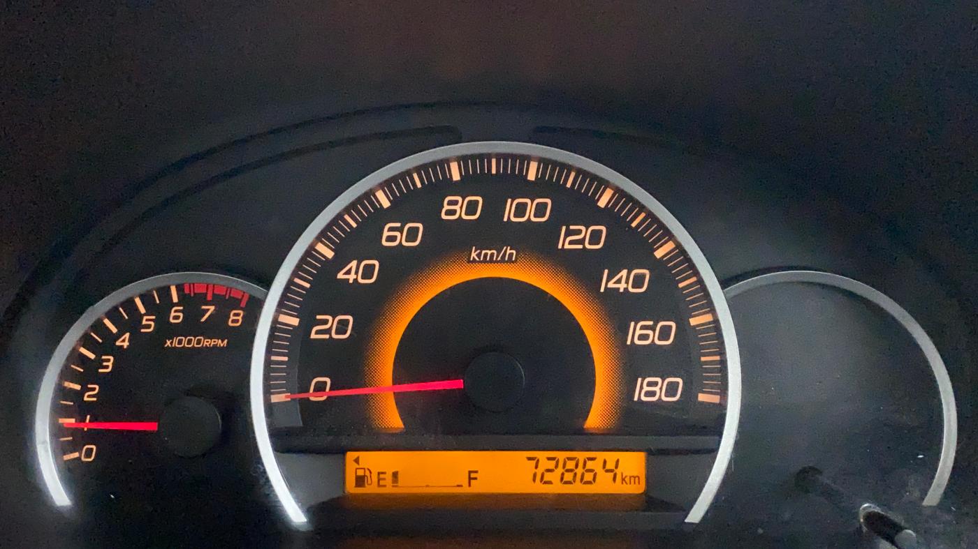 2016 Maruti Wagon R 1.0 VXI, Petrol, Manual, 73,081 km, Odometer Image