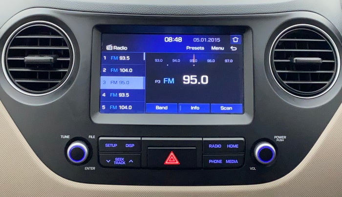 2017 Hyundai Grand i10 SPORTZ (O) AT 1.2 KAPPA VTVT, Petrol, Automatic, 15,256 km, Infotainment System