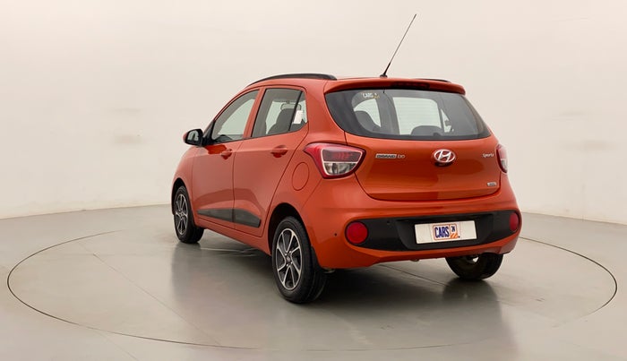 2017 Hyundai Grand i10 SPORTZ (O) AT 1.2 KAPPA VTVT, Petrol, Automatic, 15,256 km, Left Back Diagonal