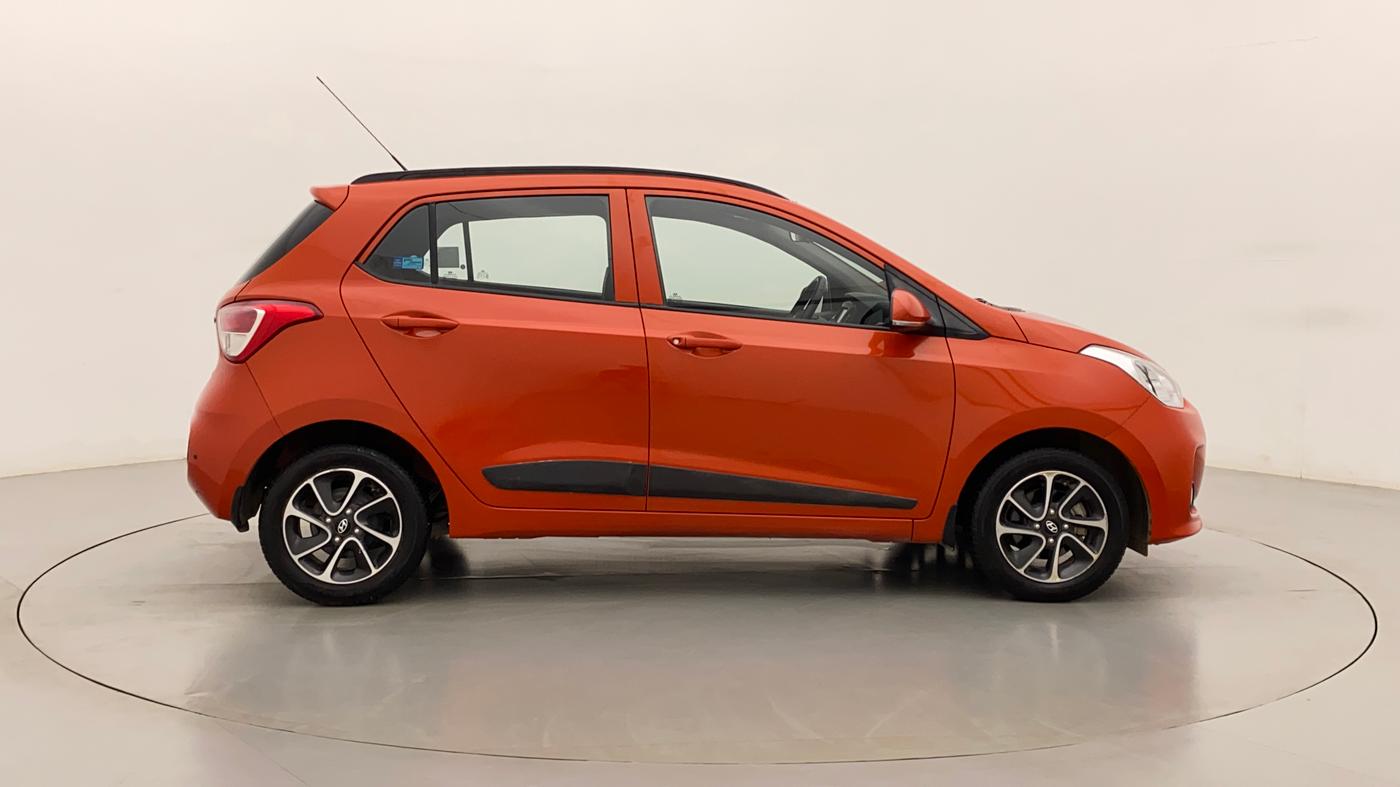 2017 Hyundai Grand i10 SPORTZ (O) AT 1.2 KAPPA VTVT, Petrol, Automatic, 15,256 km, Right Side View