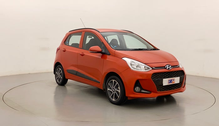 2017 Hyundai Grand i10 SPORTZ (O) AT 1.2 KAPPA VTVT, Petrol, Automatic, 15,256 km, Right Front Diagonal