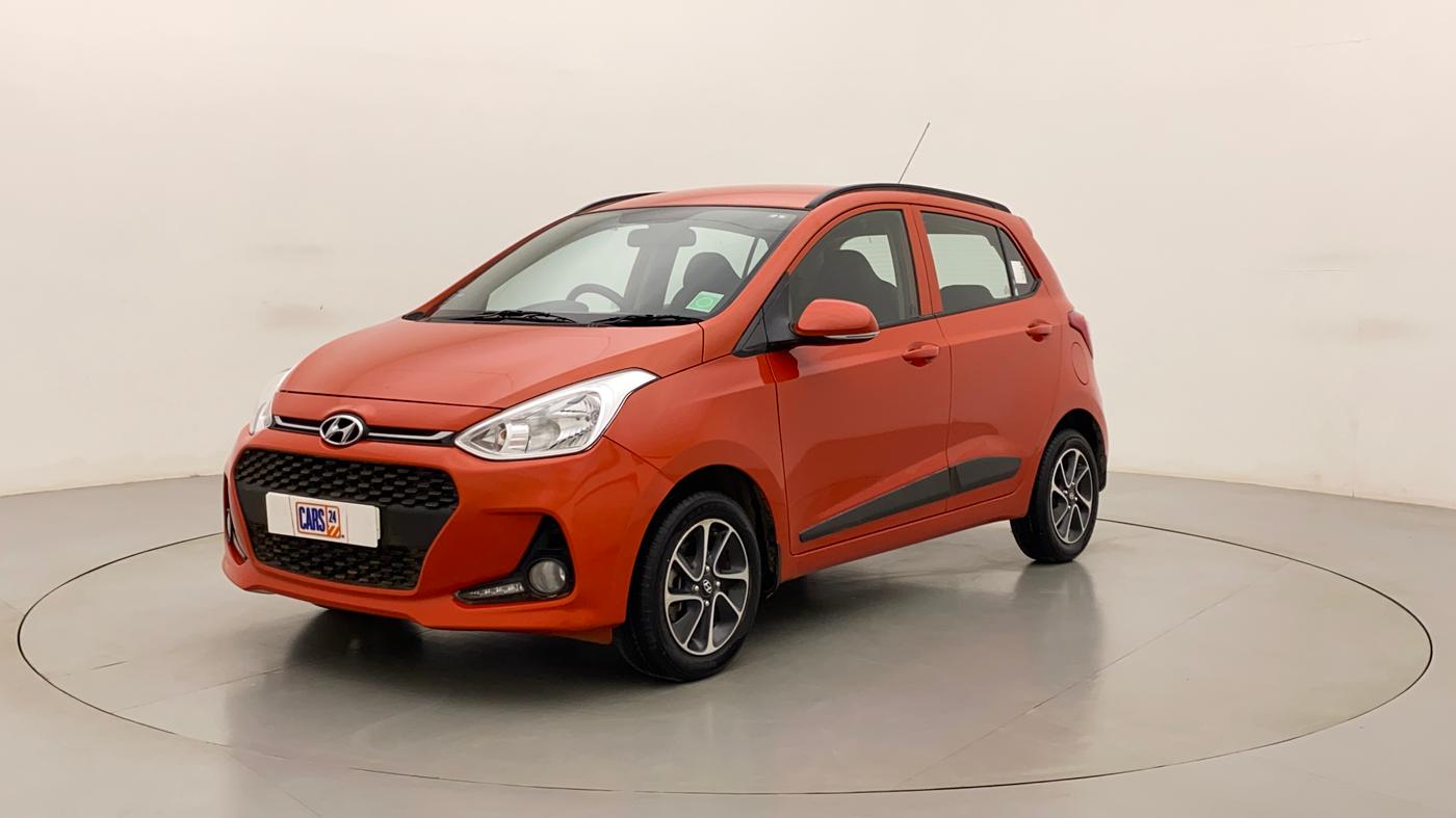 2017 Hyundai Grand i10 SPORTZ (O) AT 1.2 KAPPA VTVT, Petrol, Automatic, 15,256 km, Left Front Diagonal
