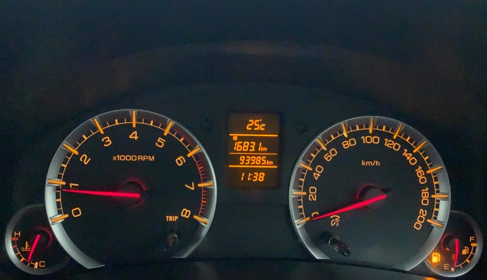 2014 Maruti Swift Dzire ZXI, Petrol, Manual, 93,985 km, Odometer Image