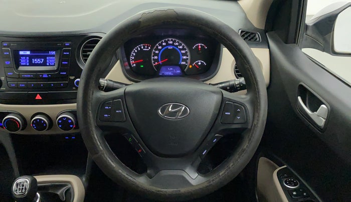 2016 Hyundai Grand i10 SPORTZ 1.2 KAPPA VTVT, Petrol, Manual, 13,996 km, Steering Wheel Close Up