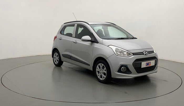 2016 Hyundai Grand i10 SPORTZ 1.2 KAPPA VTVT, Petrol, Manual, 13,996 km, Right Front Diagonal
