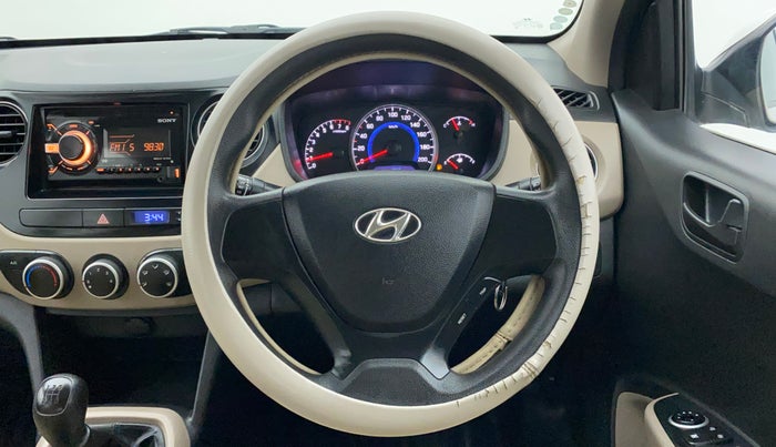 2015 Hyundai Grand i10 MAGNA 1.2 KAPPA VTVT, Petrol, Manual, 30,712 km, Steering Wheel Close Up
