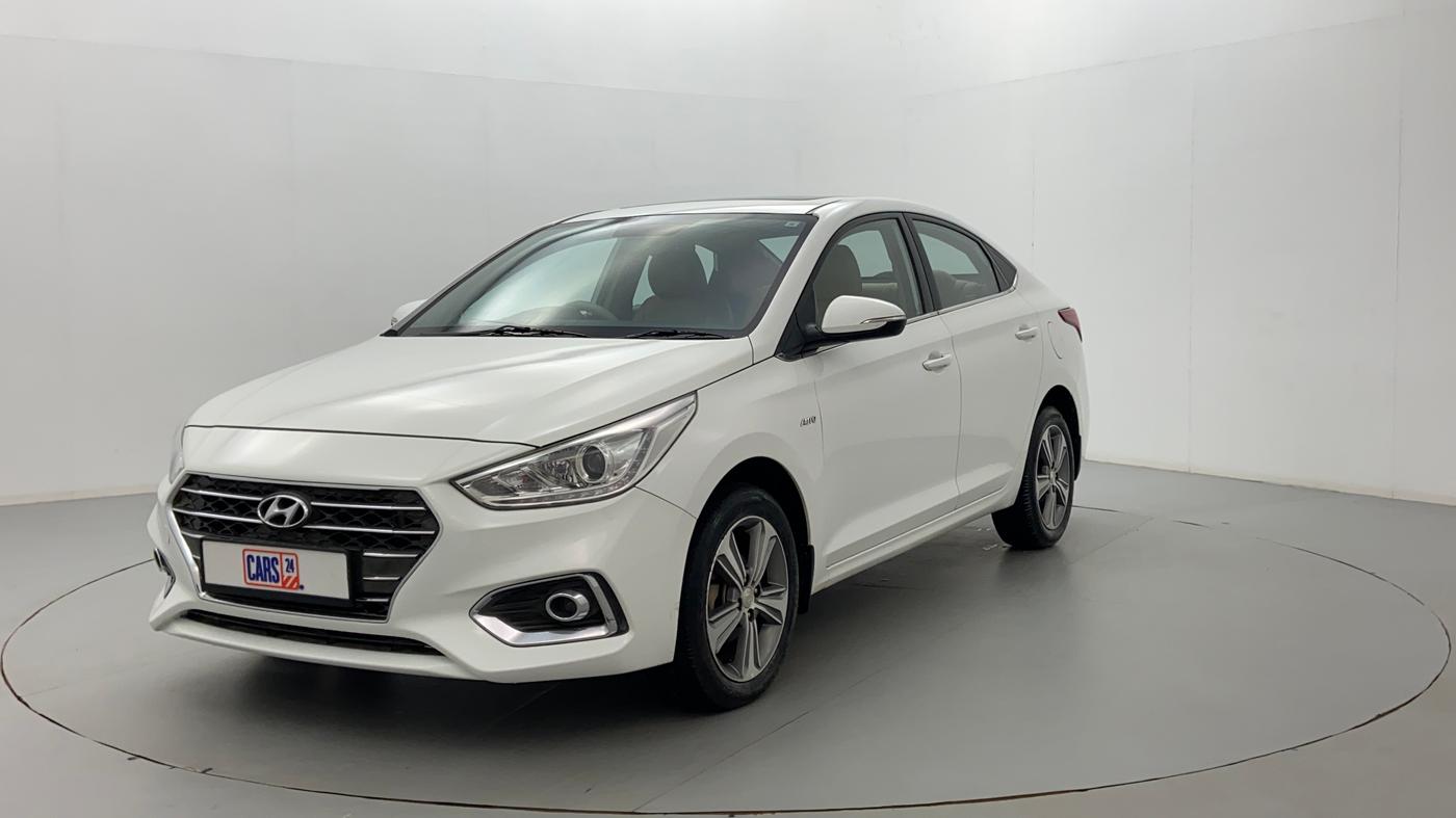 2018 Hyundai Verna 1.6 CRDI SX + AT, Diesel, Automatic, 83,679 km, Left Front Diagonal (45- Degree) View
