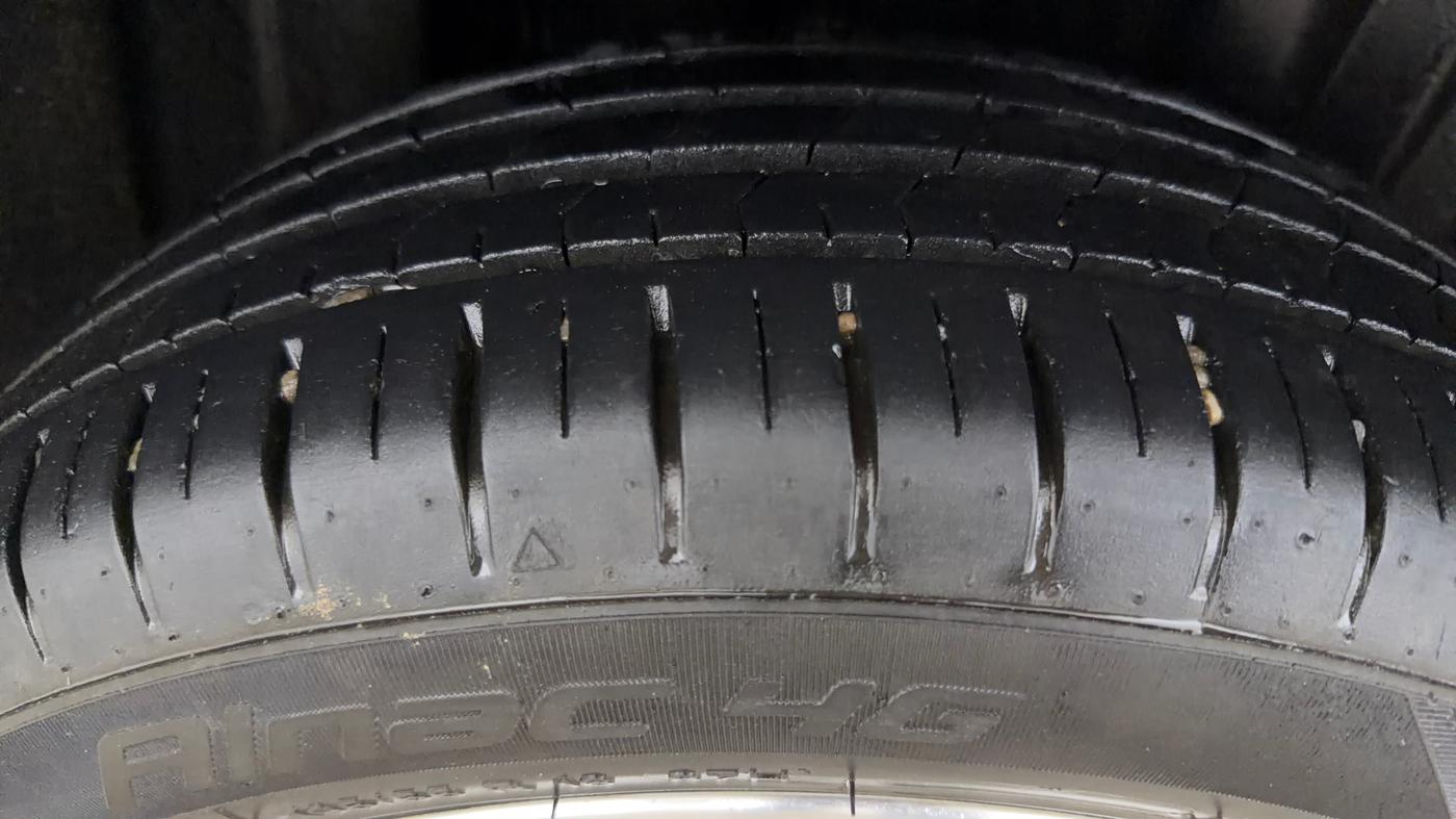 2025 Toyota Glanza V AMT, Petrol, Automatic, 16,921 km, Right Rear Tyre Tread