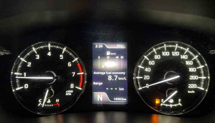 2025 Toyota Glanza V AMT, Petrol, Automatic, 16,921 km, Odometer Image
