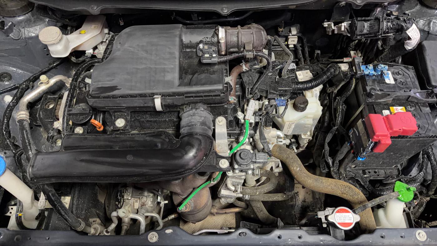 2025 Toyota Glanza V AMT, Petrol, Automatic, 16,921 km, Engine View