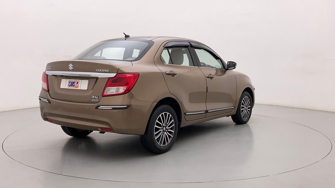 2017 Maruti Dzire ZXI PLUS AMT, Petrol, Automatic, 67,275 km, Right Back Diagonal