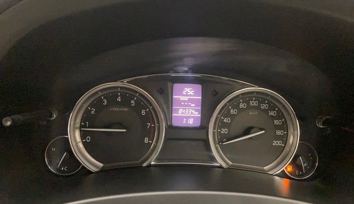 2016 Maruti Ciaz ZXI+, Petrol, Manual, 84,334 km, Odometer Image
