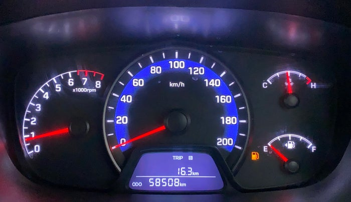 2017 Hyundai Xcent S 1.2, Petrol, Manual, 58,508 km, Odometer Image