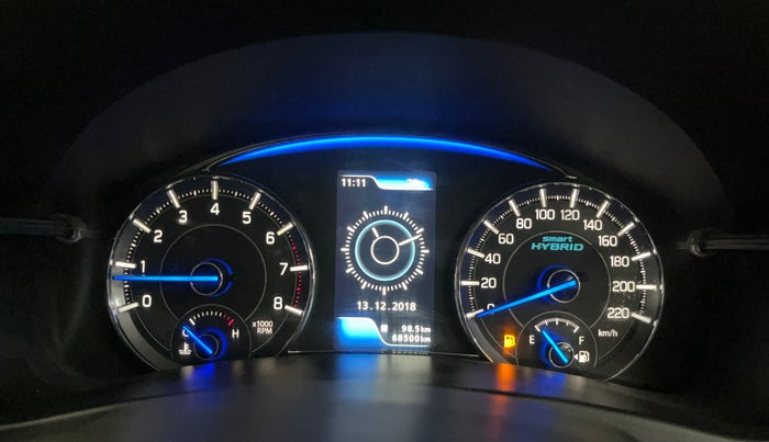2019 Maruti Ciaz ALPHA 1.5 SHVS PETROL, Petrol, Manual, 68,499 km, Odometer Image