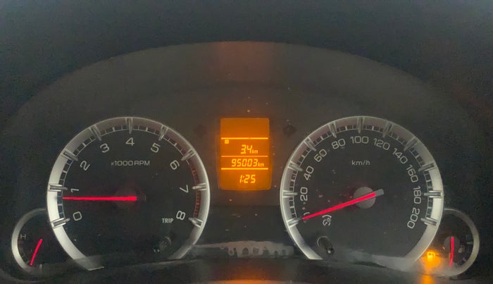 2015 Maruti Swift Dzire VXI, Petrol, Manual, 95,117 km, Odometer Image