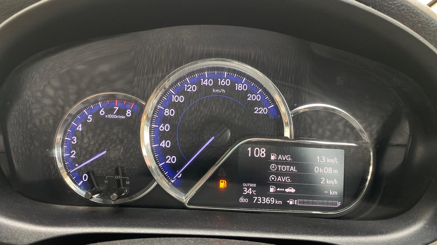 2021 Toyota YARIS G MT, Petrol, Manual, 73,369 km, Odometer Image