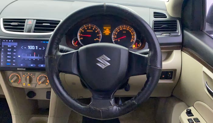 2017 Maruti Swift Dzire VXI, Petrol, Manual, 87,595 km, Steering Wheel Close Up