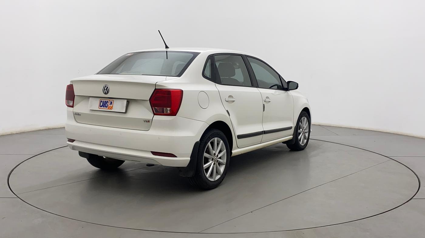 2018 Volkswagen Ameo HIGHLINE PLUS 1.5L AT 16 ALLOY, Diesel, Automatic, 42,170 km, Right Back Diagonal