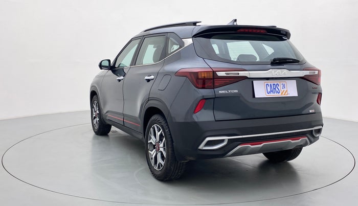 2021 KIA SELTOS 1.4 GTX+ TURBO GDI PETROL AT, Petrol, Automatic, 5,449 km, Left Back Diagonal