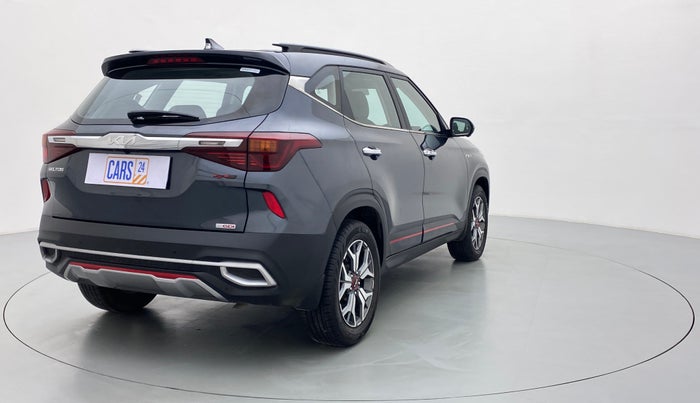 2021 KIA SELTOS 1.4 GTX+ TURBO GDI PETROL AT, Petrol, Automatic, 5,449 km, Right Back Diagonal