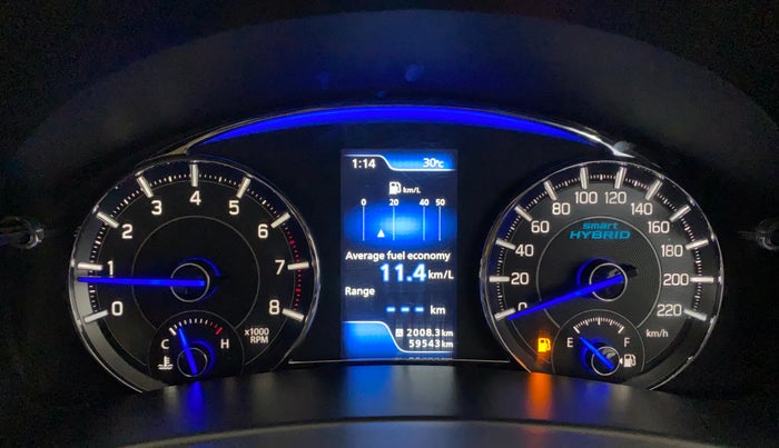 2018 Maruti Ciaz ALPHA 1.5 SHVS PETROL, Petrol, Manual, 59,593 km, Odometer Image