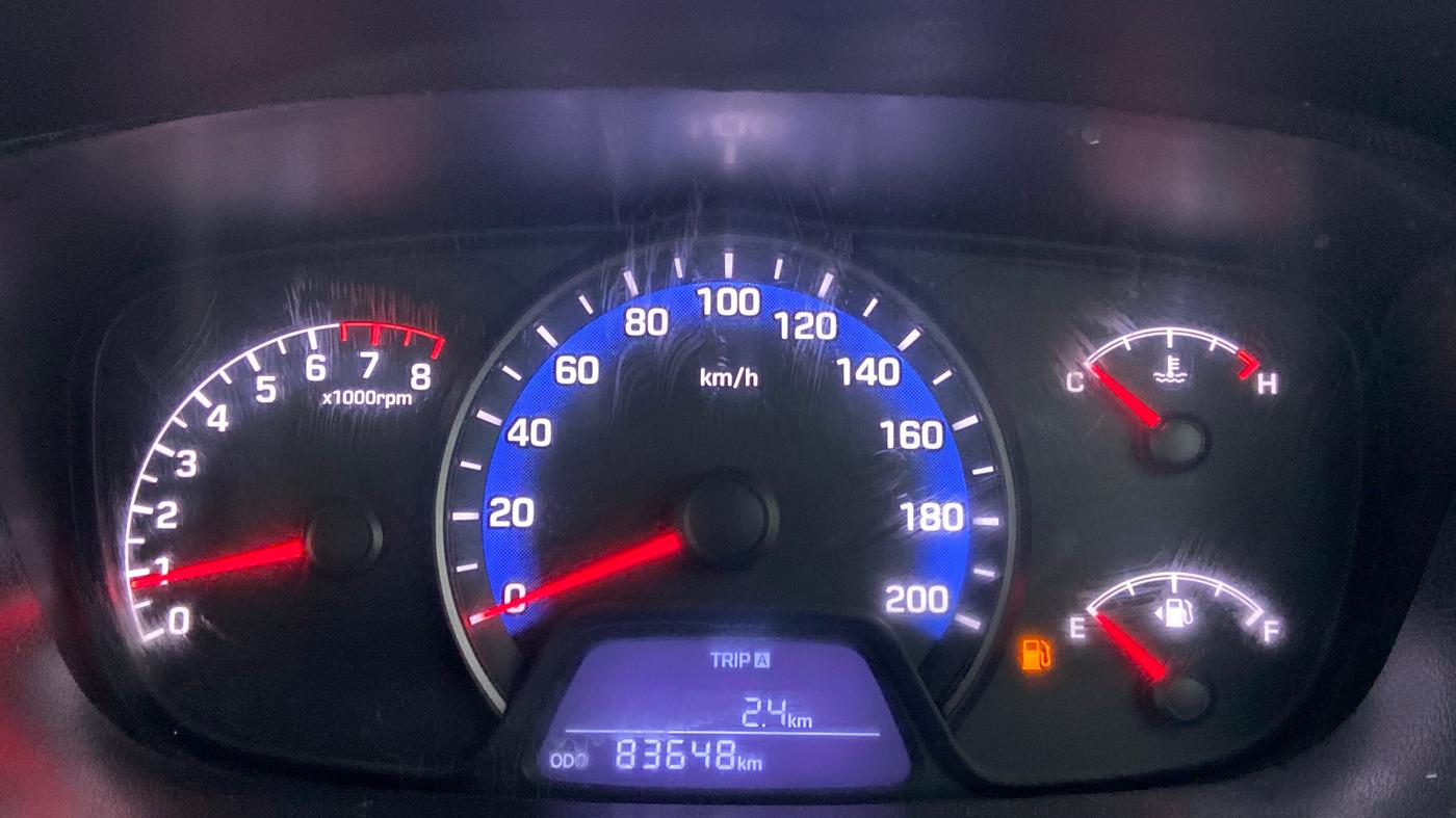 2016 Hyundai Xcent SX 1.2 (O), Petrol, Manual, 84,102 km, Odometer Image