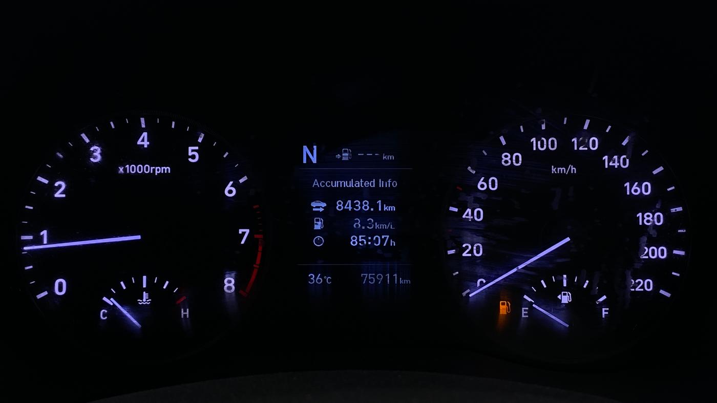 2018 Hyundai Verna 1.6 VTVT SX (O) AT, Petrol, Automatic, 75,907 km, Odometer Image