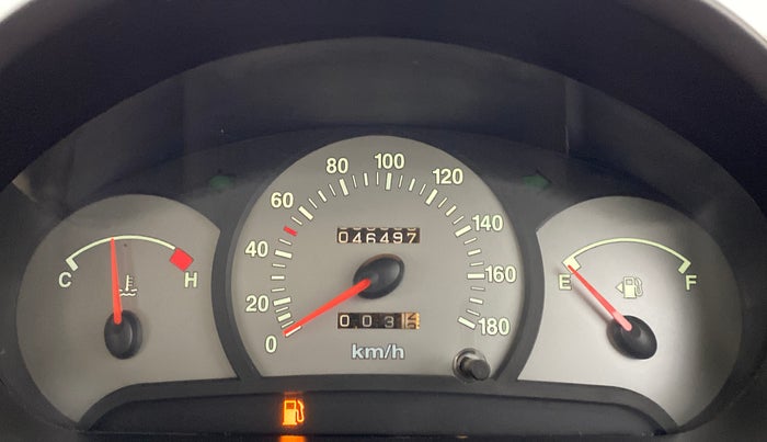 2011 Hyundai Santro Xing GL PLUS, Petrol, Manual, 46,496 km, Odometer Image
