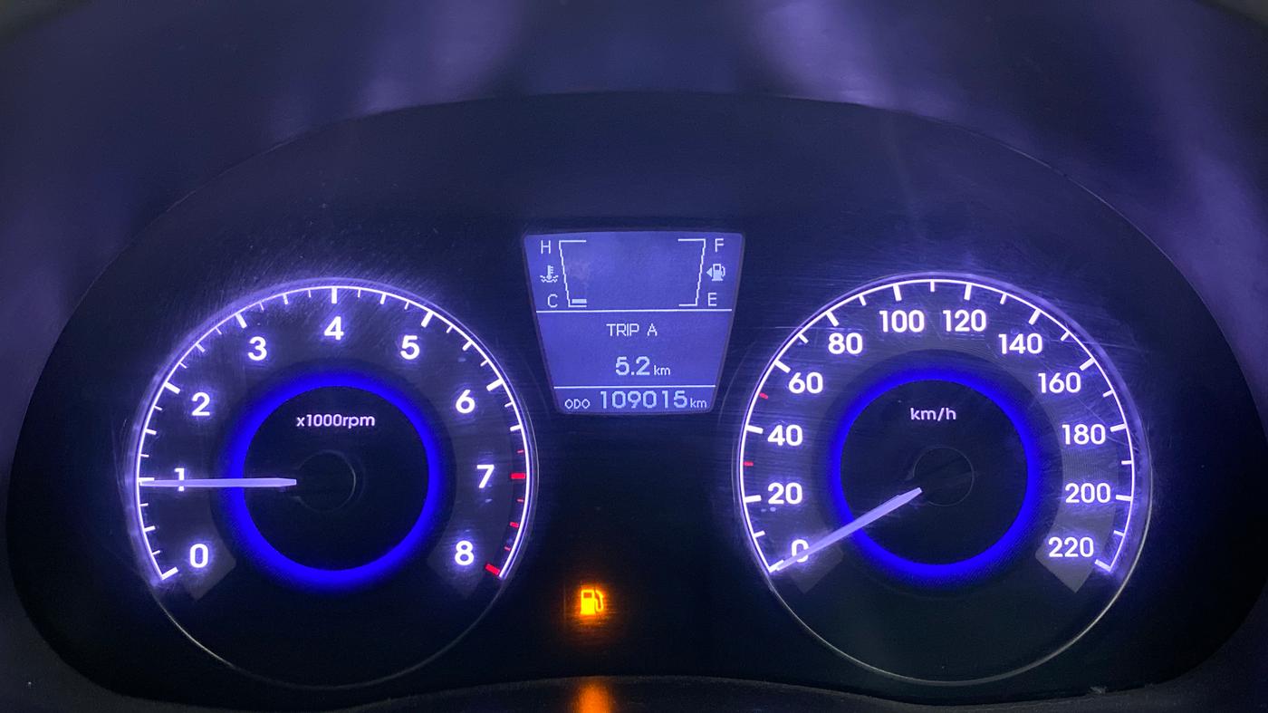 2011 Hyundai Verna FLUIDIC 1.6 VTVT SX, Petrol, Manual, 1,09,015 km, Odometer Image