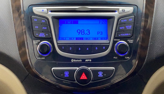 2012 Hyundai Verna FLUIDIC 1.6 CRDI SX, Diesel, Manual, 99,867 km, Infotainment System