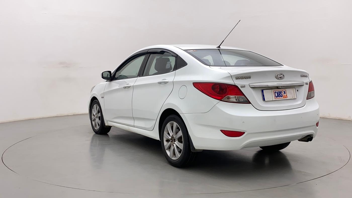 2012 Hyundai Verna FLUIDIC 1.6 CRDI SX, Diesel, Manual, 99,867 km, Left Back Diagonal