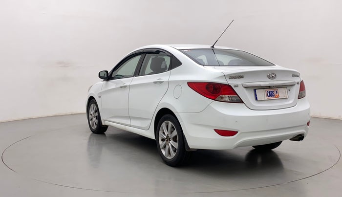 2012 Hyundai Verna FLUIDIC 1.6 CRDI SX, Diesel, Manual, 99,867 km, Left Back Diagonal