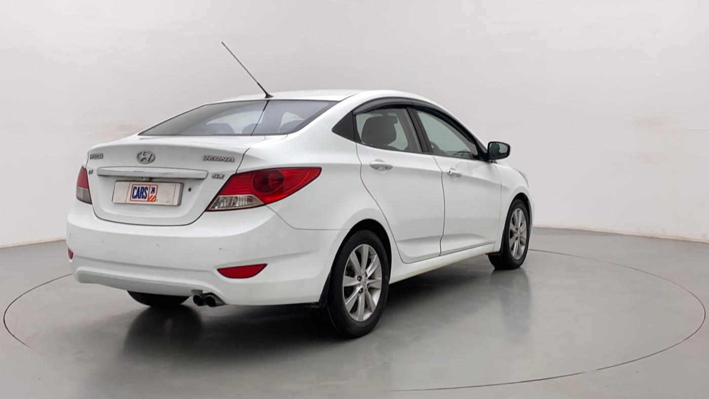 2012 Hyundai Verna FLUIDIC 1.6 CRDI SX, Diesel, Manual, 99,867 km, Right Back Diagonal
