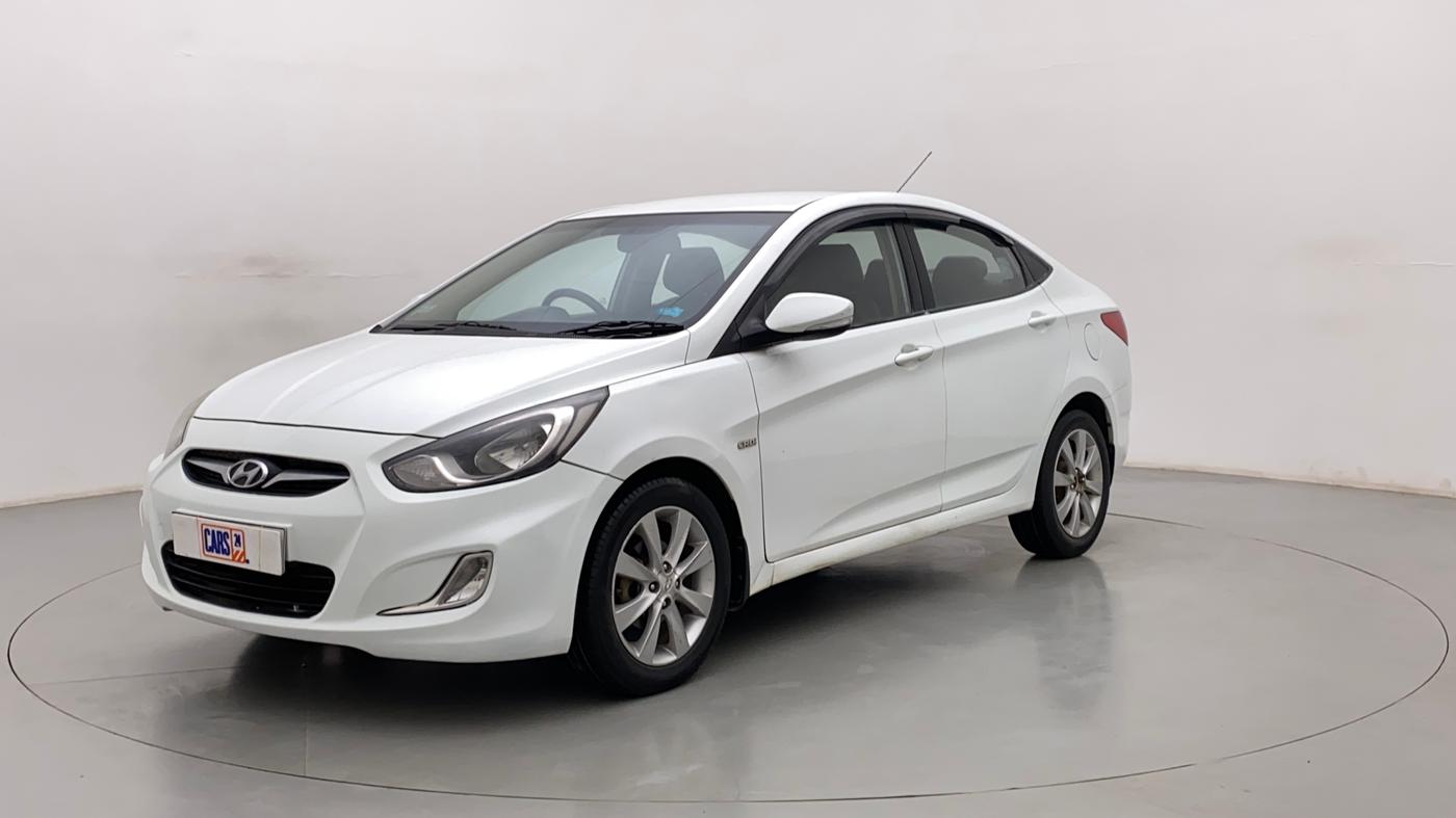 2012 Hyundai Verna FLUIDIC 1.6 CRDI SX, Diesel, Manual, 99,867 km, Left Front Diagonal