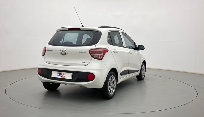 2018 Hyundai Grand i10 SPORTZ (O) 1.2 KAPPA VTVT, Petrol, Manual, 44,675 km, Right Back Diagonal