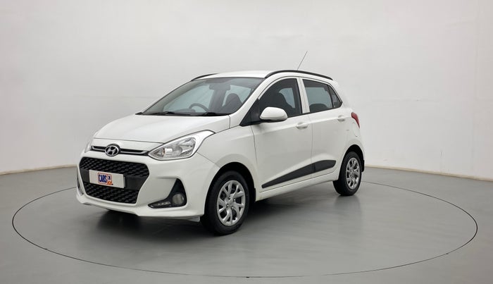2018 Hyundai Grand i10 SPORTZ (O) 1.2 KAPPA VTVT, Petrol, Manual, 44,675 km, Left Front Diagonal