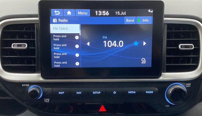 2019 Hyundai VENUE 1.0 TURBO GDI SX+ AT, Petrol, Automatic, 21,651 km, Infotainment System