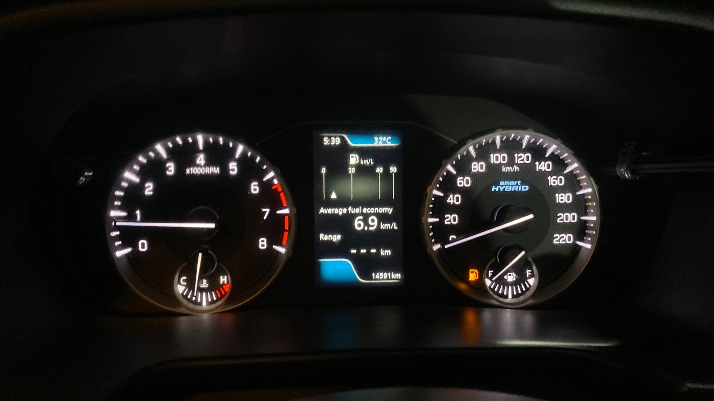 2023 Maruti BREZZA ZXI + SMART HYBRID, Petrol, Manual, 14,576 km, Odometer Image