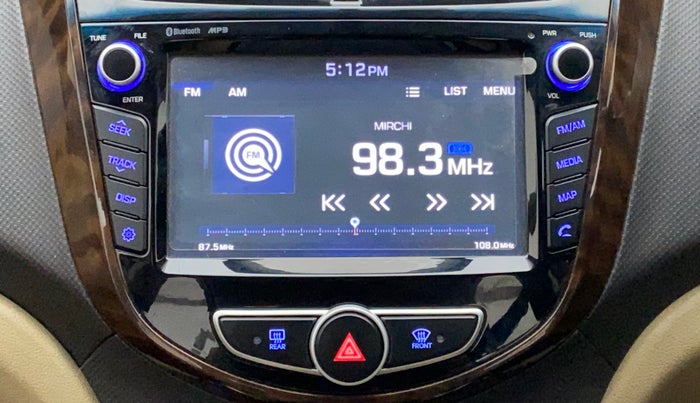 2017 Hyundai Verna 1.6 VTVT SX, Petrol, Manual, 31,198 km, Infotainment System