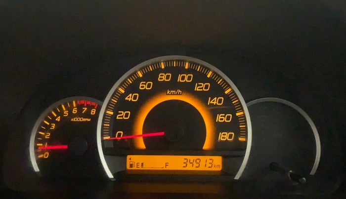 2013 Maruti Wagon R 1.0 VXI, Petrol, Manual, 34,913 km, Odometer Image
